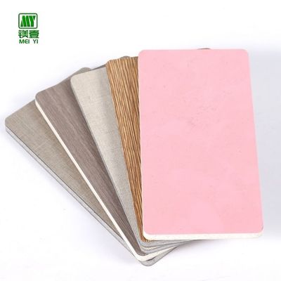Tablas de pared laminadas de MgO decorativas de colores para interiores contemporáneos