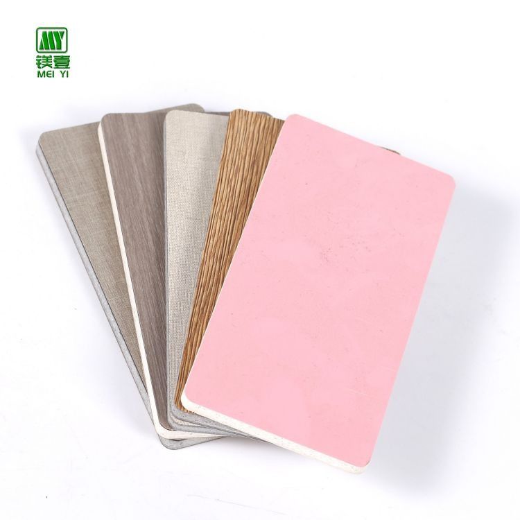 Tablas de pared laminadas de MgO decorativas de colores para interiores contemporáneos