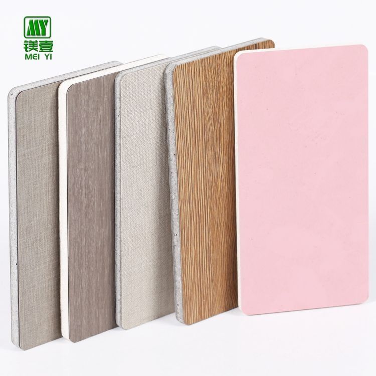 HPL madera de grano de superficie decorativa laminada de cartón MgO para paneles de pared de hotel